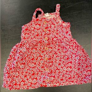 Cat & Jack Red and White Floral Dress